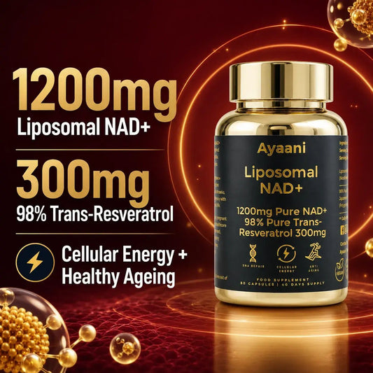 NAD+ 1200mg and trans-resveratrol 300mg liposomal supplement formula