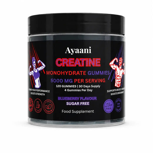 Creatine Monohydrate Gummies 5000mg | Sugar-Free Vegan Halal | Ayaani UK