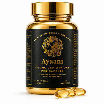 Glutathione 1500mg Softgels | Skin Glow Antioxidant | Ayaani UK
