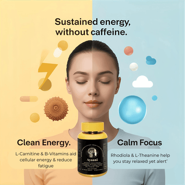Ayaani Focus Nootropic Brain Supplement – 25-ingredient vegan blend with DHA and B-vitamins for memory and cognitive support UK