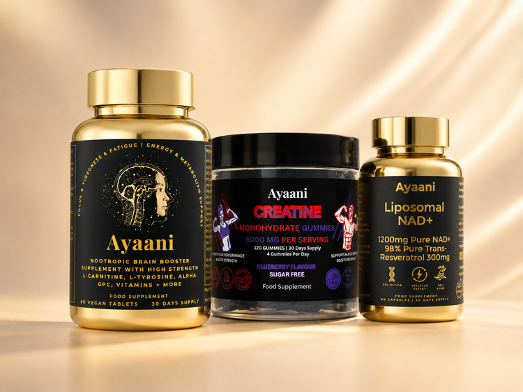 Ayaani brain energy and performance supplements collection