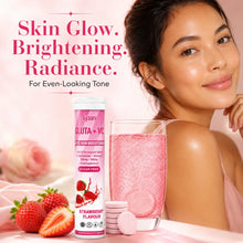 Strawberry glutathione beauty drink for a daily skin glow routine