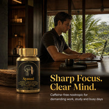 Ayaani Focus sharp focus clear mind caffeine-free nootropic-style supplement for work, study and busy days