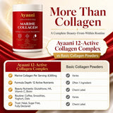 Marine collagen complex powder mixed as a daily beauty drink