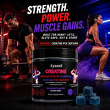 Ayaani creatine gummies quality badges, third-party tested and GMP certified