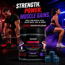 Ayaani creatine gummies quality badges, third-party tested and GMP certified
