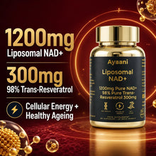 NAD+ 1200mg and trans-resveratrol 300mg liposomal supplement formula