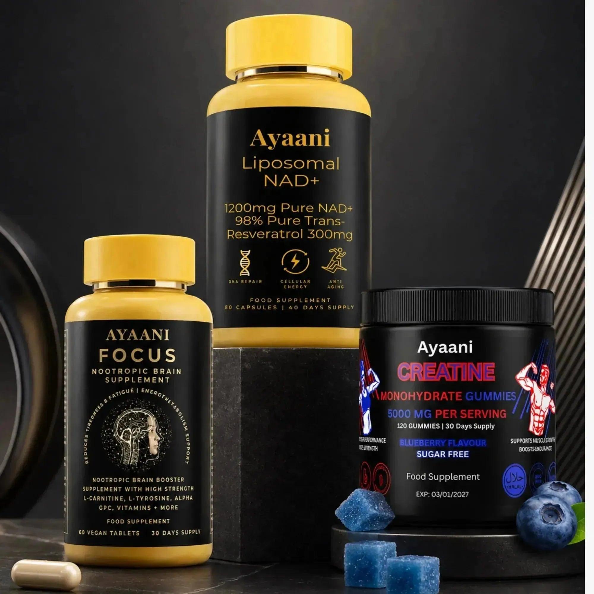 The Performance Stack | Brain, Energy & Muscle Bundle | Ayaani UK