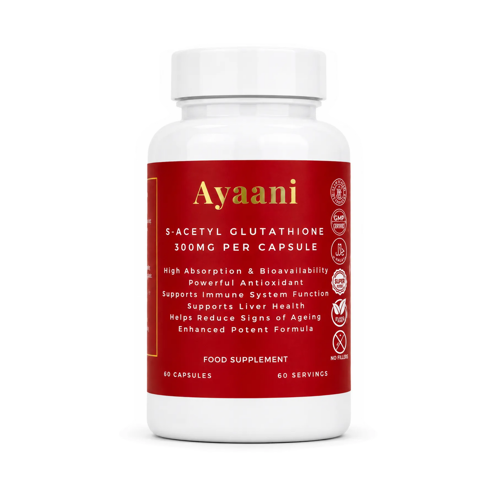 S-Acetyl Glutathione 300mg Vegan Capsules