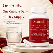 S-Acetyl Glutathione supplement facts and 300mg capsule information
