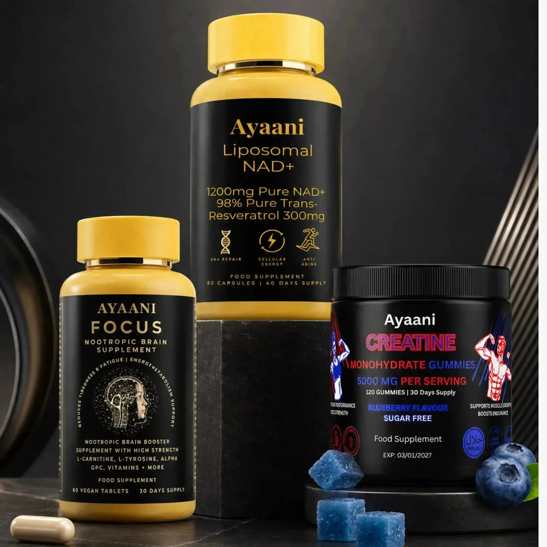 The Performance Stack | Brain, Energy & Muscle Bundle | Ayaani UK