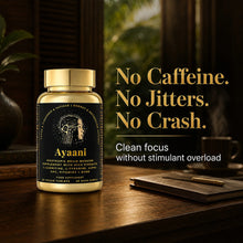 Ayaani Focus no caffeine no jitters no crash, clean focus without stimulant overload