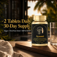 Ayaani Focus 2 tablets daily, 30-day supply, vegan, third-party tested, GMP and HACCP quality
