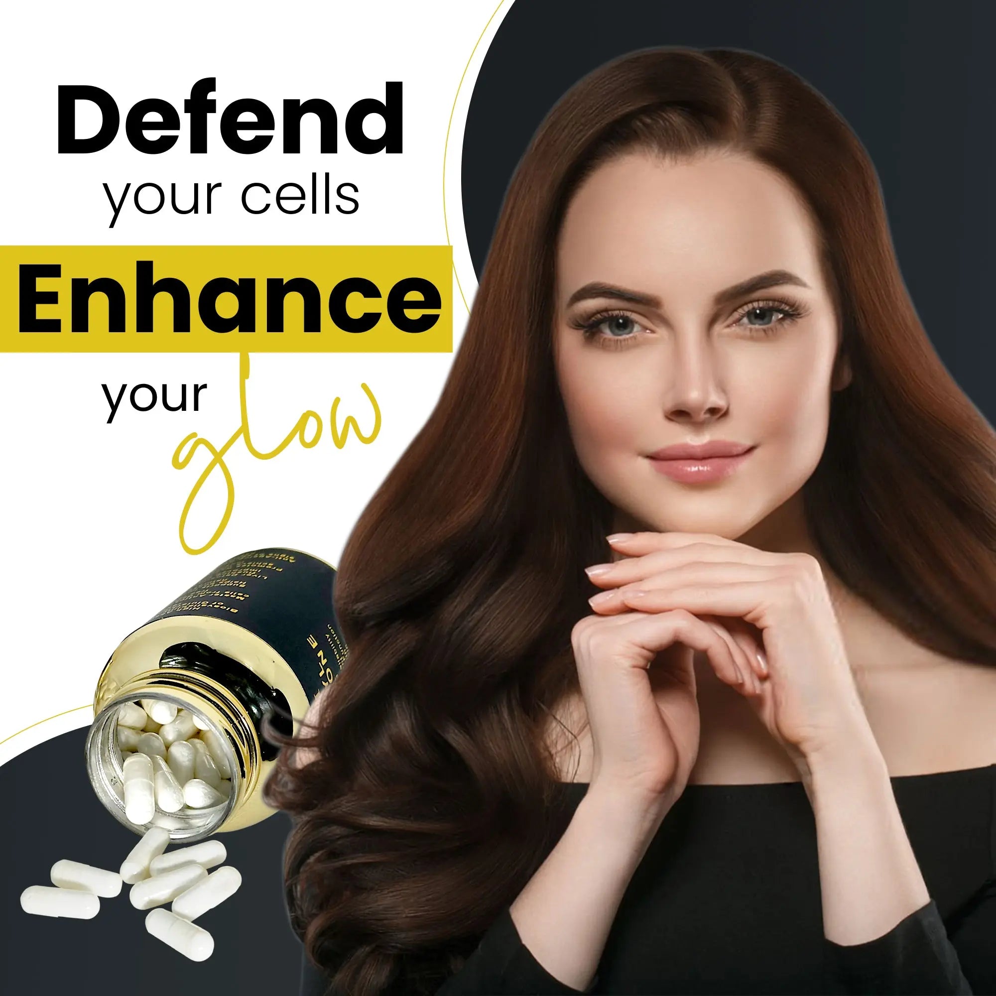 Stay radiant and resilient with Ayaani Glutathione capsules – antioxidant protection for youthful skin.