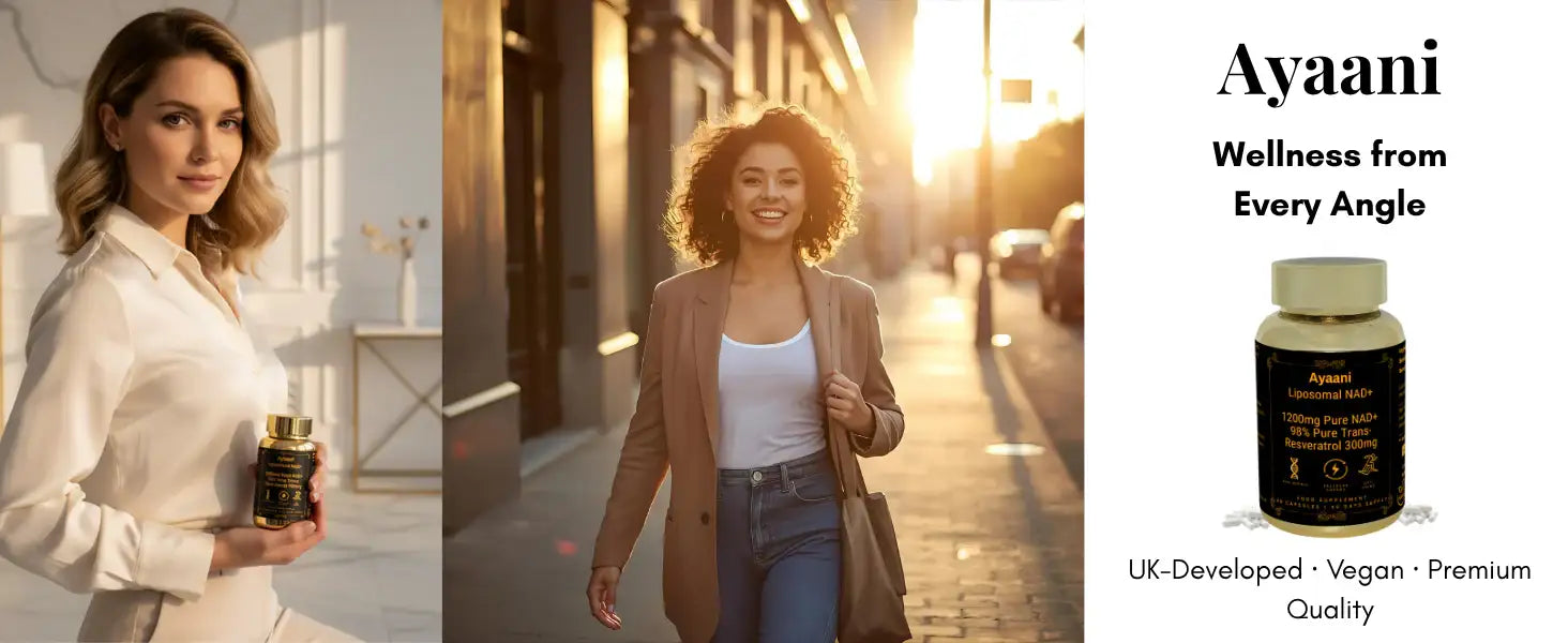 Liposomal NAD+ 1200 mg with Resveratrol – 80 Vegan Capsules | AYAANI Ayaani