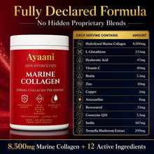 Marine collagen beauty powder for skin, hair, nails and joints routine