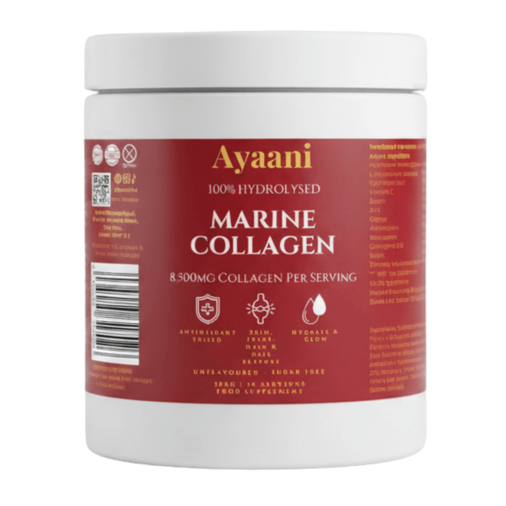 Ayaani Marine Collagen Complex | 8,500mg with Glutathione & Hyaluronic Acid | 30 Servings - Ayaani