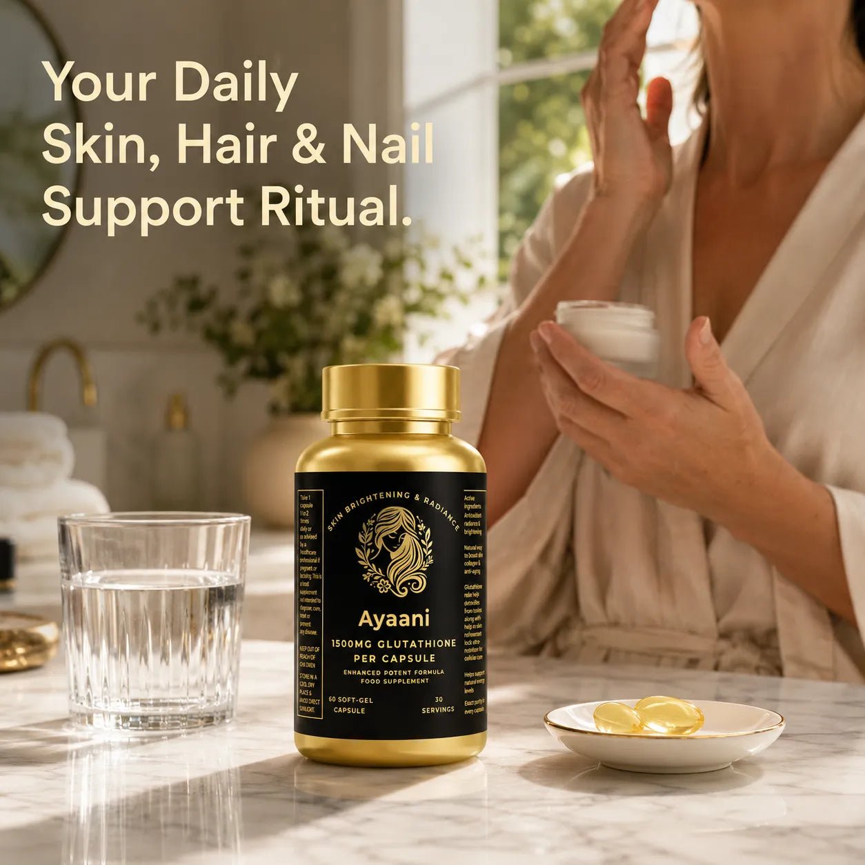 Glutathione Skin Health 1500mg Softgels | High-Strength