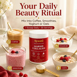 Ayaani Marine Collagen supplement facts and active ingredient information