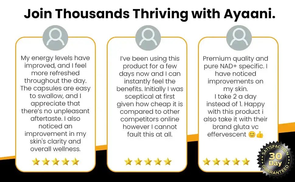 Liposomal NAD+ 1200mg with Resveratrol | Cellular Energy Support | Ayaani - Ayaani